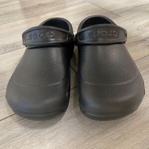 Brand new black CROCS work clogs